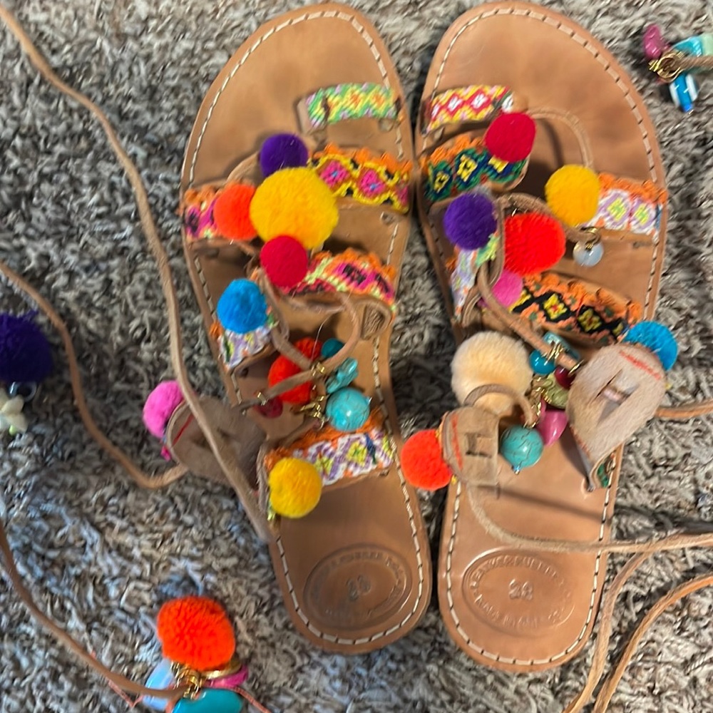 Hand made Greek leather sandals